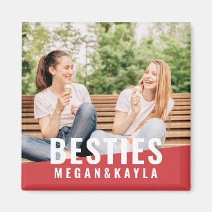 Besties Forever Best Friends BESTE FREUNDIN Modern Magnet