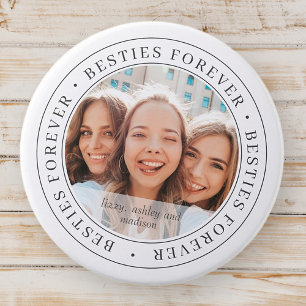 Besties Forever BESTE FREUNDIN Einfaches modernes  Button