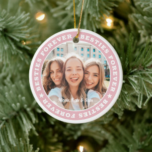 Besties Forever BESTE FREUNDIN Einfaches modernes  Keramik Ornament