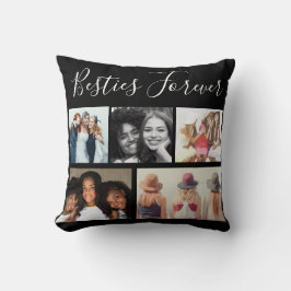 "Besties Forever Five Fotos Collage Kissen