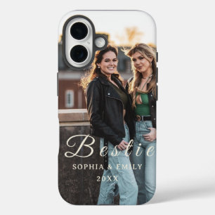 Besties Forever iPhone 16 Hülle – Foto & Name