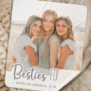 Besties Forever Modernes Custom Foto Beste Freunde Sherpadecke