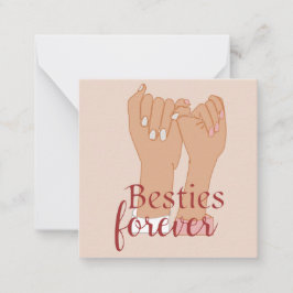 Besties Forever Notecard Mitteilungskarte
