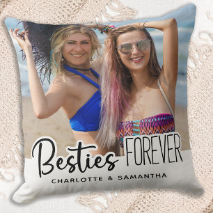 Besties Forever Personalisiert 2 Foto Beste Freund Kissen