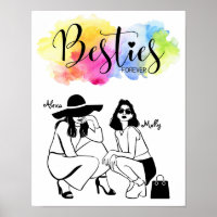 Besties Forever Poster/Best Friend Poster