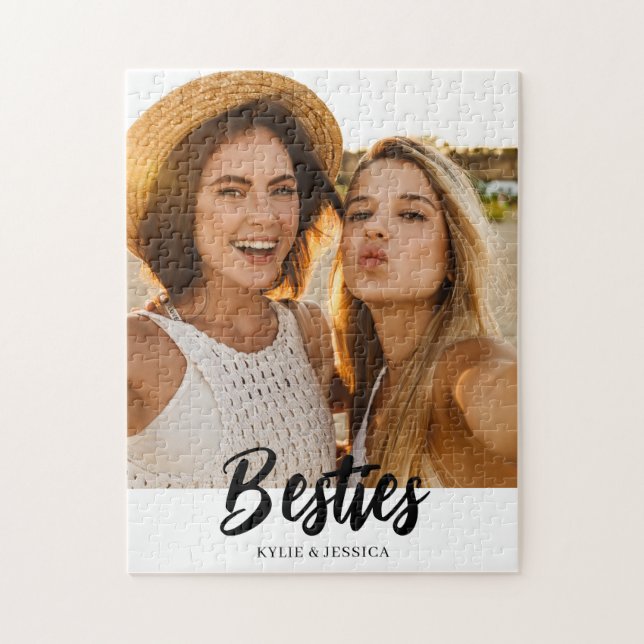 Besties Foto Personalisiert Puzzle (Vertikal)