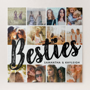 BESTIES, Fotocollage & Namen BFF Puzzle