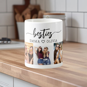 Besties Friends 3 Foto Collage Keepake Kaffeetasse