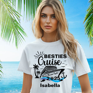 Besties Friends Cruising Vacation T - Shirt