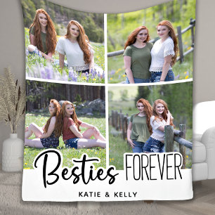 Besties Friends Forever Foto Collage Fleecedecke