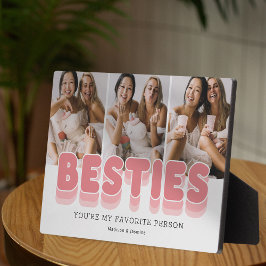Besties Friendship Foto Fotoplatte