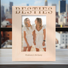 Besties Friendship Geätzte Rahmen