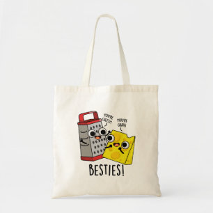 Besties Funny Cheese Grater Pun Tragetasche