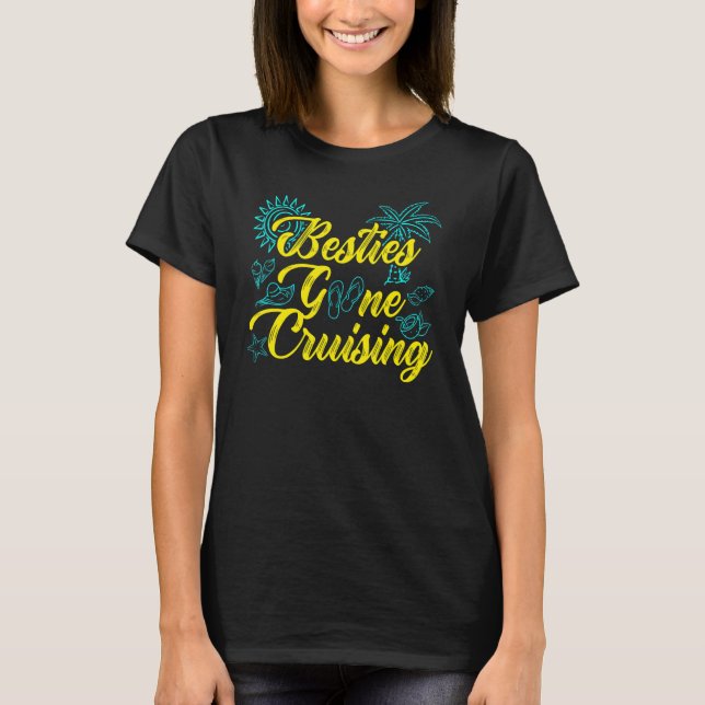 Besties Gone Cruise Matching Girls Tour T-Shirt (Vorderseite)