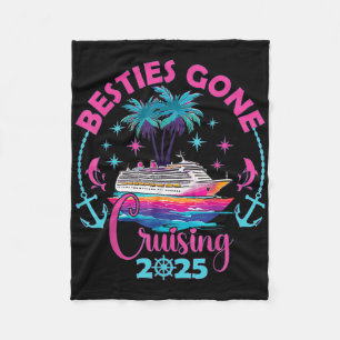 Besties Gone Cruising 2025 Mädchen passend Frauen Fleecedecke
