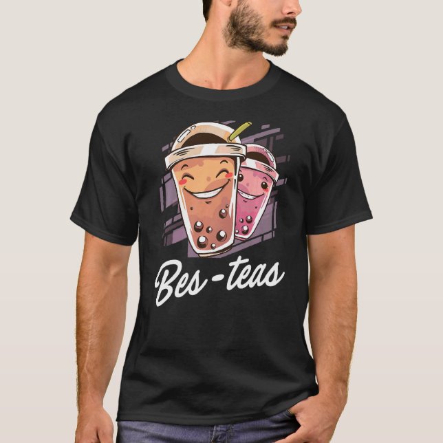 Besties Grafischer Tea Drinker Tea Brewing Cup O T-Shirt (Vorderseite)