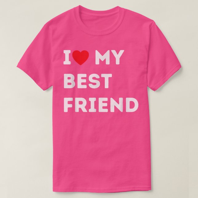 Besties I Liebe Meine beste BESTE FREUNDIN T-Shirt (Design vorne)
