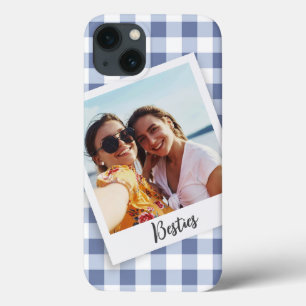 Besties Instant Foto Blue Schachbrett Case-Mate iPhone Hülle