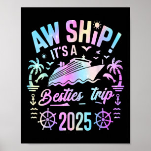 Besties Kreuzfahrt 2025 Besties Cruising Sommerfer Poster