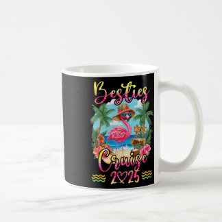 Besties-Kreuzfahrt 2025 Tie Dye Flamingo Kreuzfahr Kaffeetasse