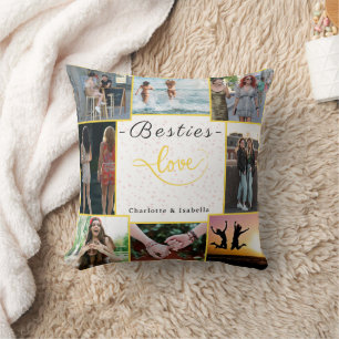 Besties-Liebe   Benutzerdefiniertes 8-Foto-Kissen Kissen