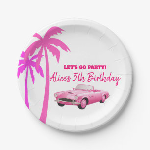 Besties Malibu Pink Doll Beach Geburtstag Pappteller