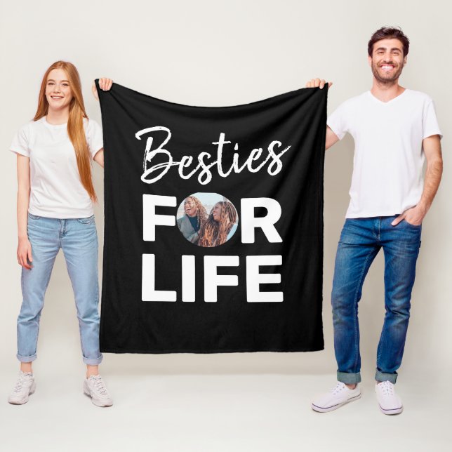 Besties Modern BESTE FREUNDIN Best Friends Foto Fu Fleecedecke (Beispiel)