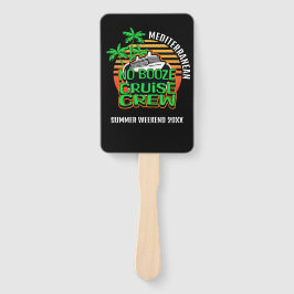 Besties NO BOOZE CRUISE CREW Sommerwochenende Fächer