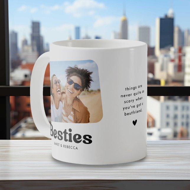 Besties Personalized Friendship Gift Kaffeetasse (Von Creator hochgeladen)