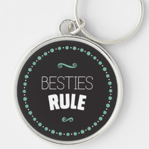 Besties Regel - Schwarzes Schlüsselanhänger
