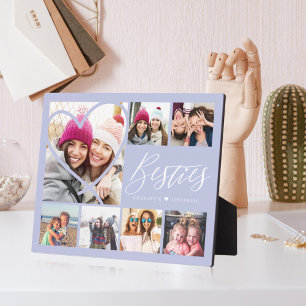 Besties Script 7 Foto Best Friends Collage Heart Fotoplatte