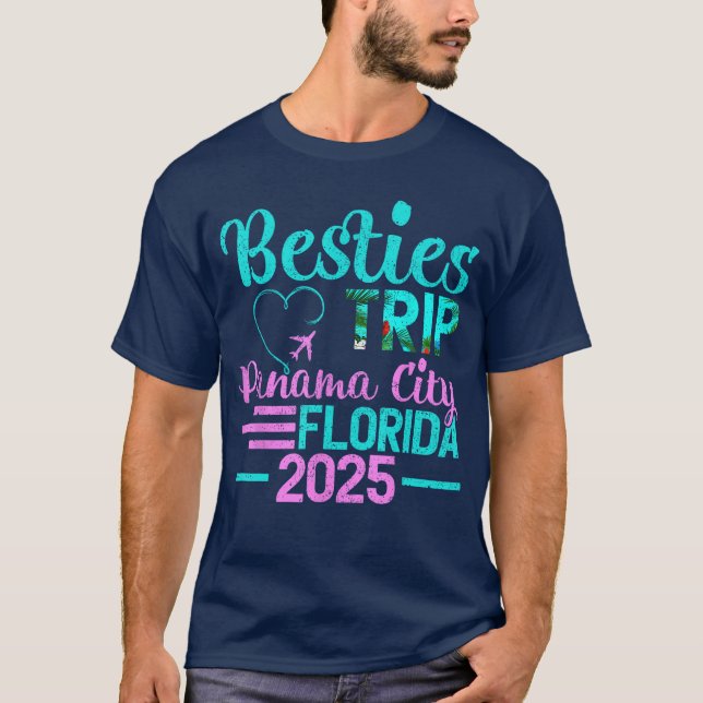Besties Trip 2025 Sommerferien Florida Panama C T-Shirt (Vorderseite)