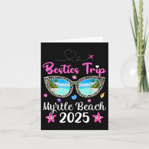 Besties Trip 2025 Summer Vacation Sungles Myrtle B Karte