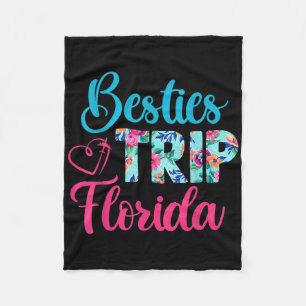 Besties Trip Florida Urlaub Matching Best Friend Fleecedecke