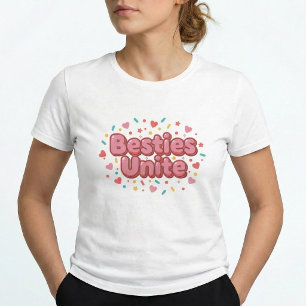 Besties vereint Y2K Freundschaft BFF Matching T-Sh T-Shirt