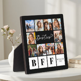 Besties zehn Foto Collage Modernes Script BBF Fotoplatte