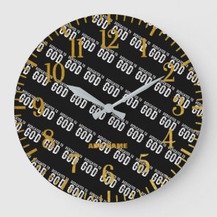 BESTIMMT AUF COOLEN, KUNDENBEWEGLICHEN WEISSEN TEX GROßE WANDUHR