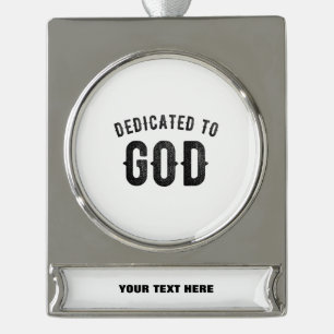 BESTIMMT AUF COOLEN KUNDENSCHWARZTEXT Banner-Ornament SILBER
