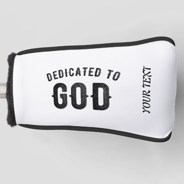 BESTIMMT AUF COOLEN KUNDENSCHWARZTEXT GOLF HEADCOVER (Vorderseite)