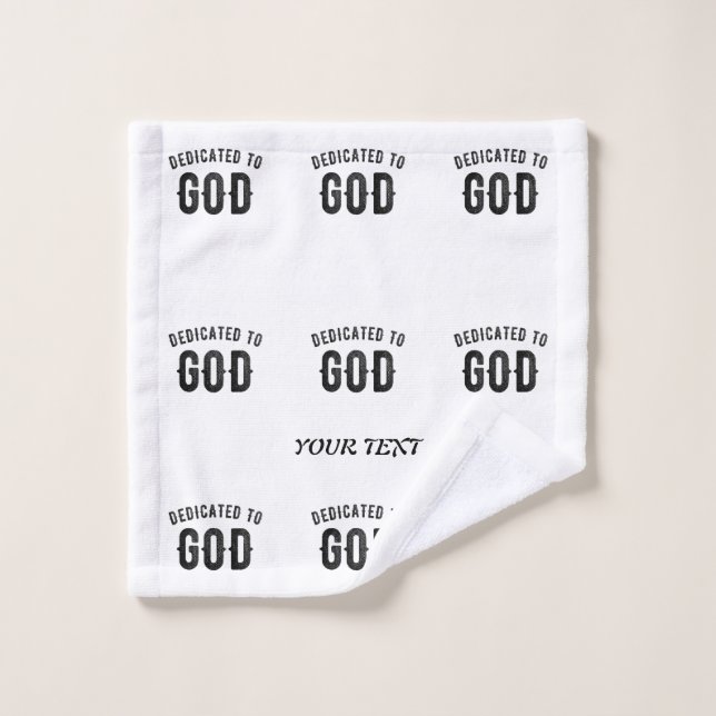 BESTIMMT AUF COOLEN KUNDENSCHWARZTEXT WASCHLAPPEN (Waschlappen)