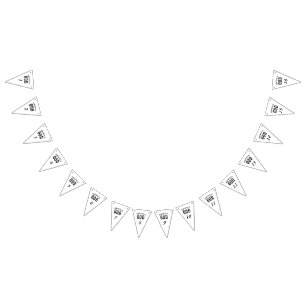 BESTIMMT AUF COOLEN KUNDENSCHWARZTEXT WIMPELKETTE