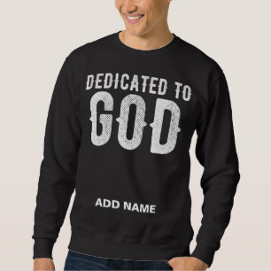 BESTIMMT AUF COOLEN WEISSEN, KUNDENBARE TEXT SWEATSHIRT