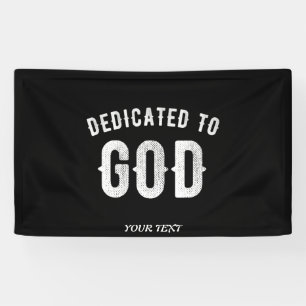 BESTIMMT AUF GOTT KUNSTBAR COOL WEISS TEXT BANNER