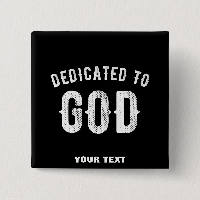 BESTIMMT AUF GOTT KUNSTBAR COOL WEISS TEXT BUTTON (Vorderseite)