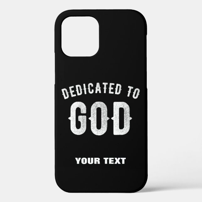 BESTIMMT AUF GOTT KUNSTBAR COOL WEISS TEXT Case-Mate iPhone HÜLLE (Rückseite)
