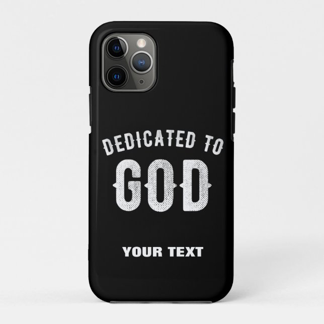 BESTIMMT AUF GOTT KUNSTBAR COOL WEISS TEXT Case-Mate iPhone HÜLLE (Rückseite)