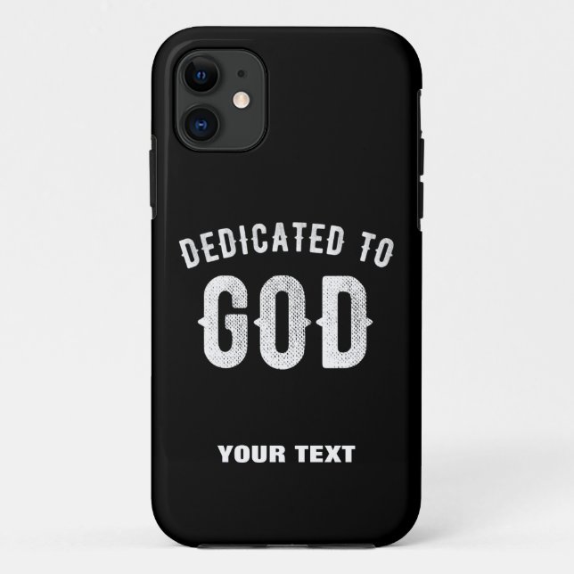 BESTIMMT AUF GOTT KUNSTBAR COOL WEISS TEXT Case-Mate iPhone HÜLLE (Rückseite)