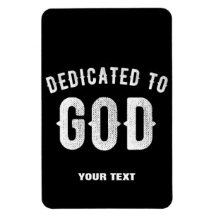 BESTIMMT AUF GOTT KUNSTBAR COOL WEISS TEXT MAGNET