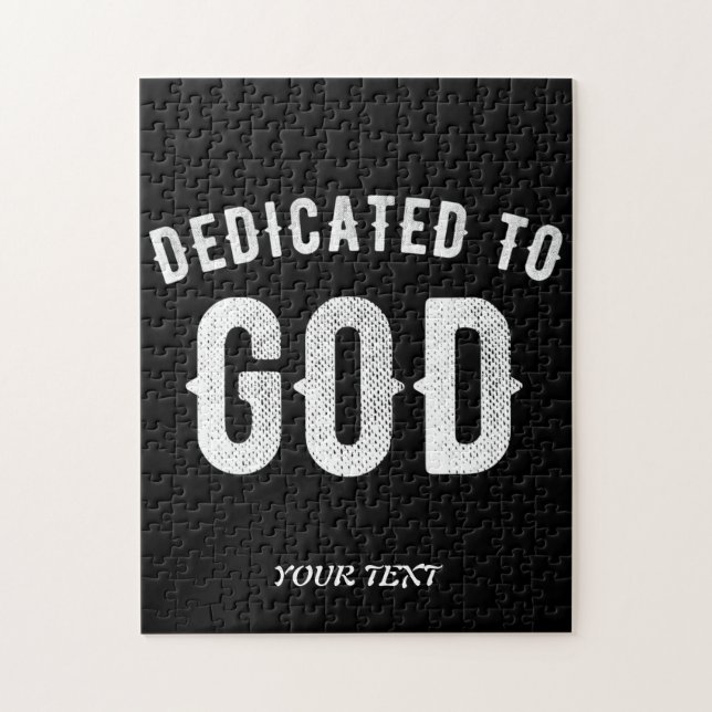 BESTIMMT AUF GOTT KUNSTBAR COOL WEISS TEXT PUZZLE (Vertikal)
