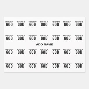 BESTIMMT AUF GOTT-KUNSTBARE COOLE SCHWARZE TEXT GESCHENKPAPIER SET